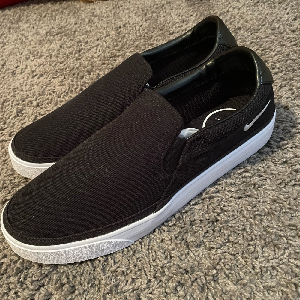 Black Nike Slip on shoes, size 9.5